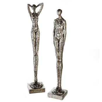 Figurine poly "Millennium" argent VE 2 so4113 2