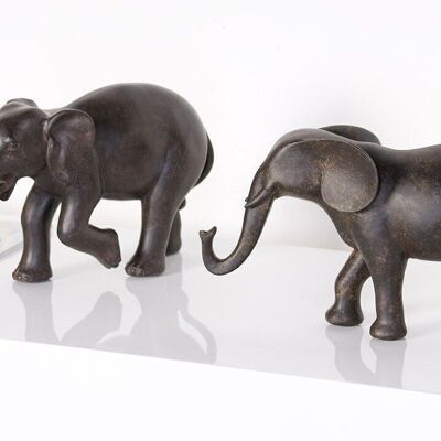 Éléphant, poly, marron PU 2 so4131