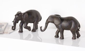 Éléphant, poly, marron PU 2 so4131 2