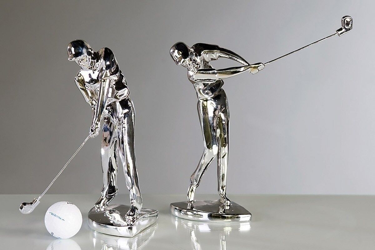 Figura "Golfista" poli, plata PU 2 so4132