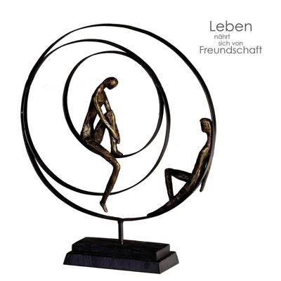 Escultura"Paciencia"bronce,H41/W34cm4135