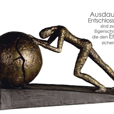 Skulptur"Heavy Ball"bronce,H21,5cm4136