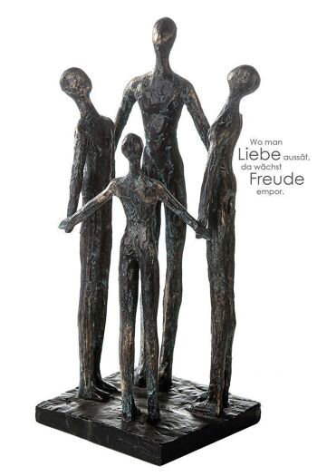 Sculpture"Groupe"bronze,poly,h.30cm4149 1