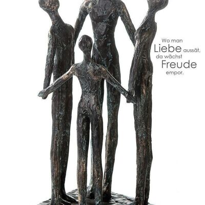 Skulptur"Group"bronce,Poly,H.30cm4149