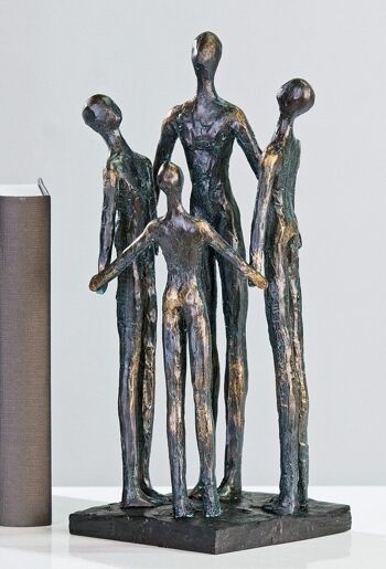 Sculpture"Groupe"bronze,poly,h.30cm4149 2