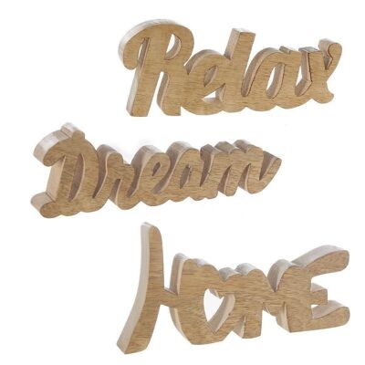 Schriftzug "Relax/Home/Dream" VE 6 so4164