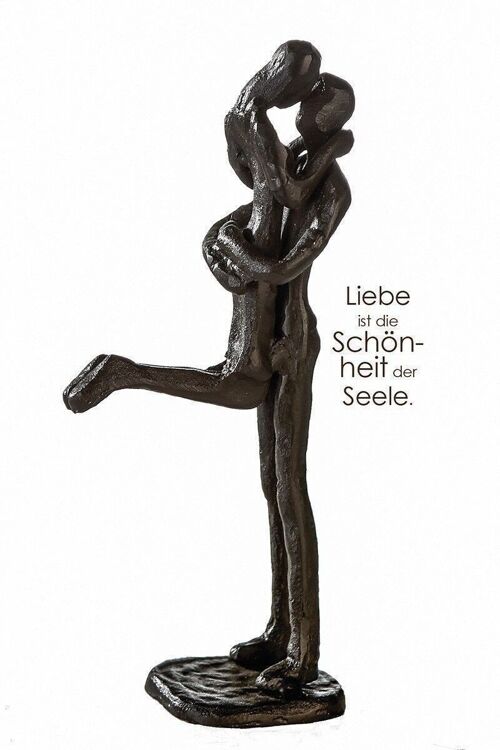 Design Skulptur"Kissing"brüniert H.19cm4201