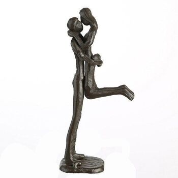Sculpture design "Kissing" bruni H.19cm4201 4