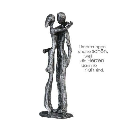 Design Skulptur"Couple"ant.silber H.18cm4206