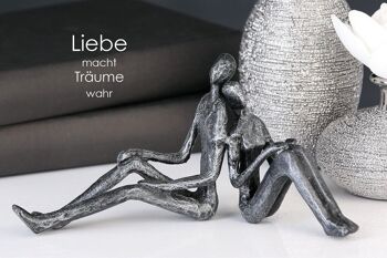 Sculpture design "Rêver"ant.silb. B.20cm4207 2