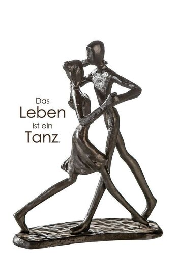 Sculpture design "Danse" brunie H.17cm4209 1