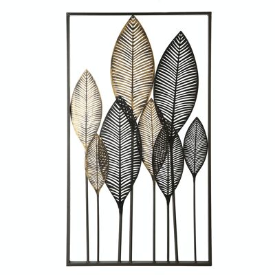 Relieve pared metal "hojas de palmera"4214