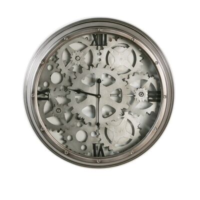Orologio da parete"Loft"metallo/vetro,1xAA bat D.60cm4225