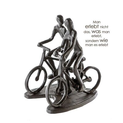 Sculpture design "Rad Tour" brunie H.13cm4227