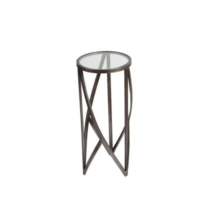 Column "Loft" anthracite, metal/glass H.70cm4264