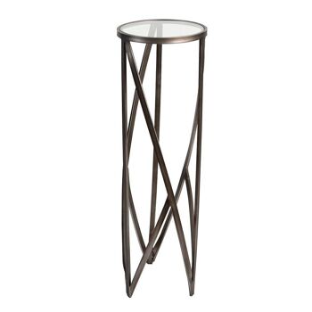 Colonne "Loft" anthracite, métal/verre H.100cm4265 1