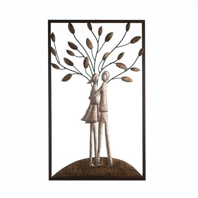Metal wall relief "Tree Couple" VE 24289