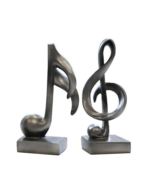Skulptur"Music"anthraz,Poly VE 6 so4327