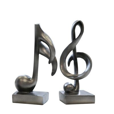 Sculpture "Musique" anthracite, poly VE 6 so4327