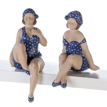 Figurine "Becky" bleu/blanc, poly PU 2 so4334 2