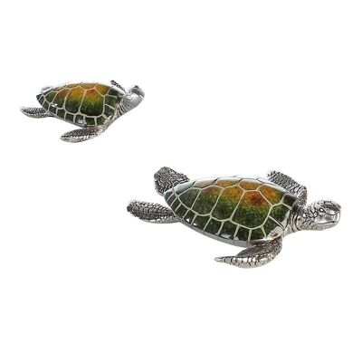 Turtle"Josie"poly, verde/plata VE 84342