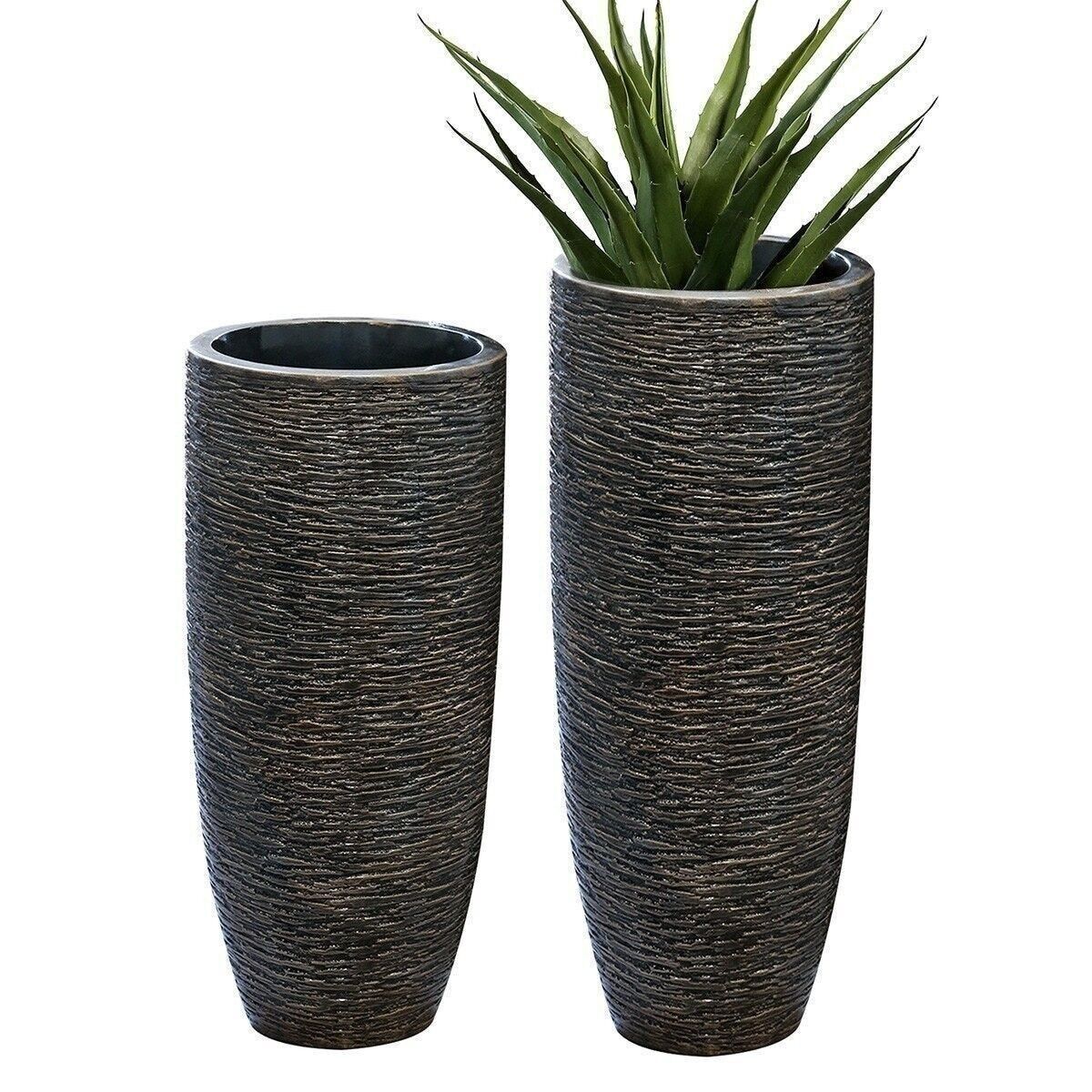 Pflanzgefäß"Giant"anti.bronze H.75cm4347