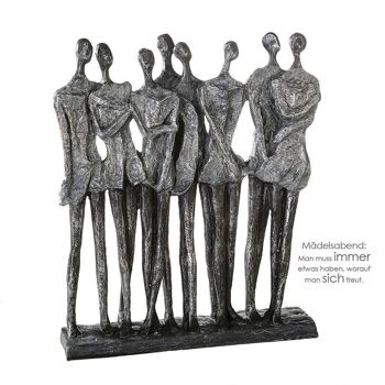 Sculpture "Nuit de filles"Poly,ant.silb4354 1