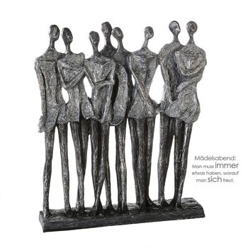 Sculpture "Nuit de filles"Poly,ant.silb4354 2