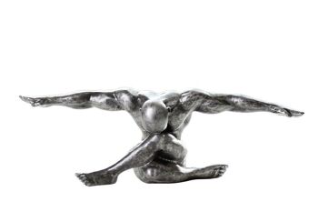 Figurine "Cliffhanger" argent vieilli VE 34355 2