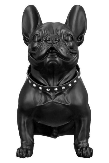 Figurine "Bulldog" noir mat, poly H.42.5cm4368 3