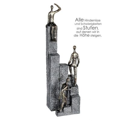 Sculpture"Climbing"poly, bronze color.4395