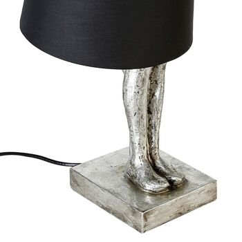 Lampe "Man" poly, argent antique/noir 4399 4