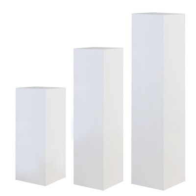 Column "Solid" glossy white H.100cm4402