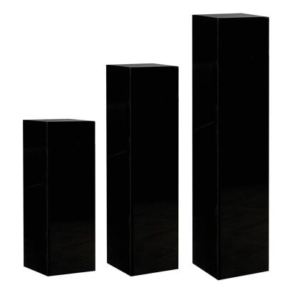 Columna "Solid" negro brillo H.70cm4404