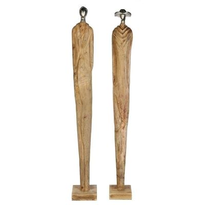 Escultura"Charles"mango wood/poly H.95.5cm4427