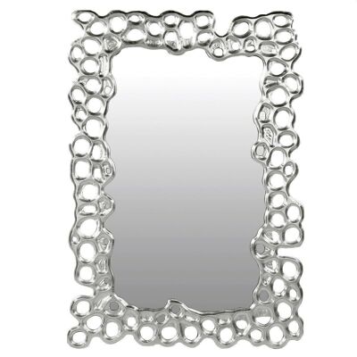 Specchio "Bubble" color argento. Cornice 70x100cm4435
