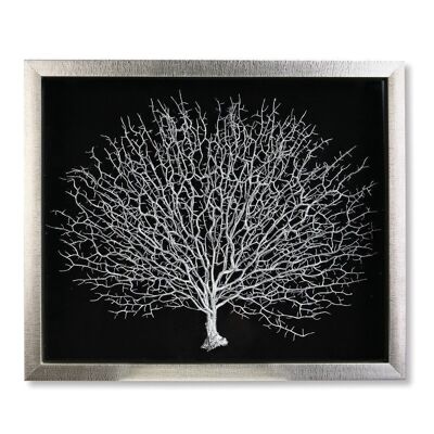 Wood/glass wall object "Tree of Life"4437