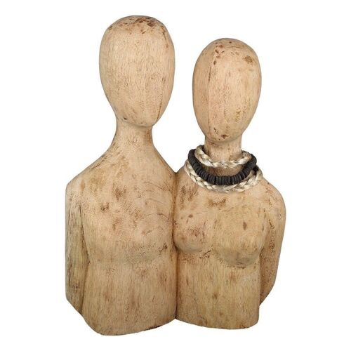 Skulptur"Pair"Mangoholz H.37cm4460
