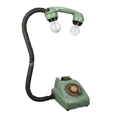 Lampe"old phone"Metall H.49cm4554