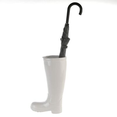 Porte-parapluie "Boots" céramique blanche H.45cm4562