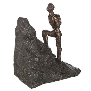 Sculpture "Vagabond" en poly, couleur bronze.4574 5