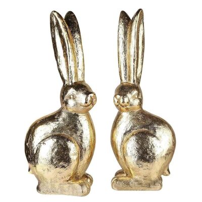 Figure "Rabbit, antique gold-colored, Magnesia EV 2 so4607