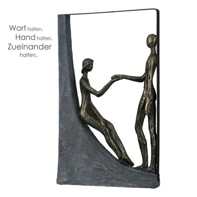 Sculpture "Tenir par la main"poly,bronze4648