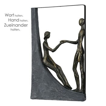 Sculpture "Tenir par la main"poly,bronze4648 2