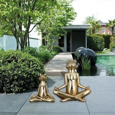 Frog"Yoga" antique gold color,Magnesia 4670