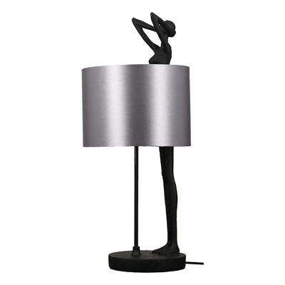 Poly lamp "Lady" black/silver4671