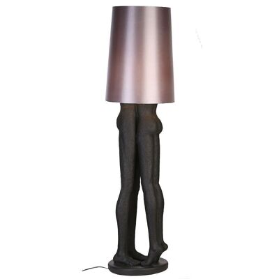 Lamp "Kissing Couple" black/silver. 4672