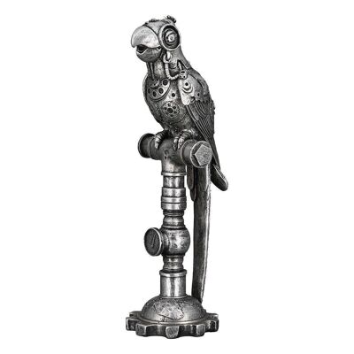 Skulptur"Steampunk Parrot"Poly H.30,5cm4676