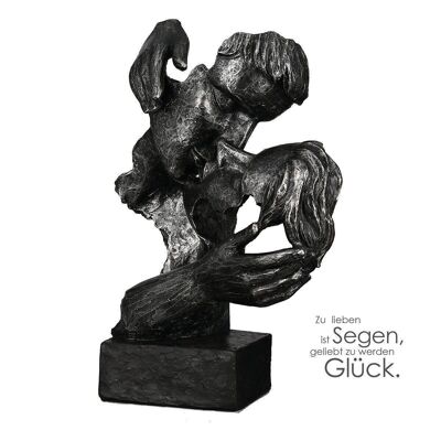 Sculpture "Addiction" argent antique 4691