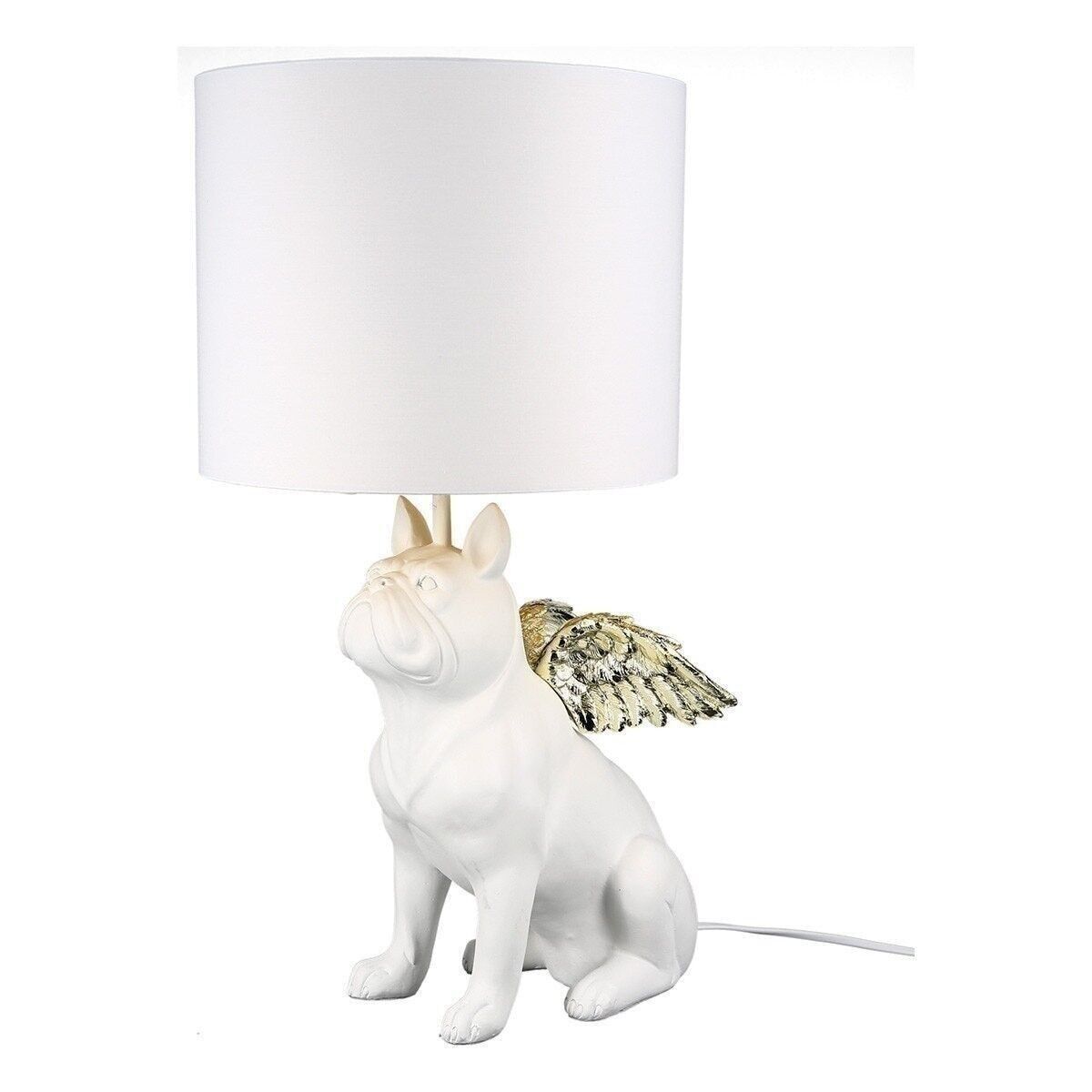 Lampe"Flying Bulli"weiss/goldfarb. 4699